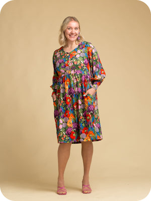 HALI, organic cotton stretch sweatshirt dress