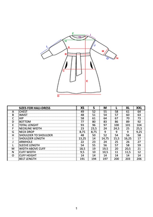 HALI 2022, organic cotton stretch sweatshirt dress